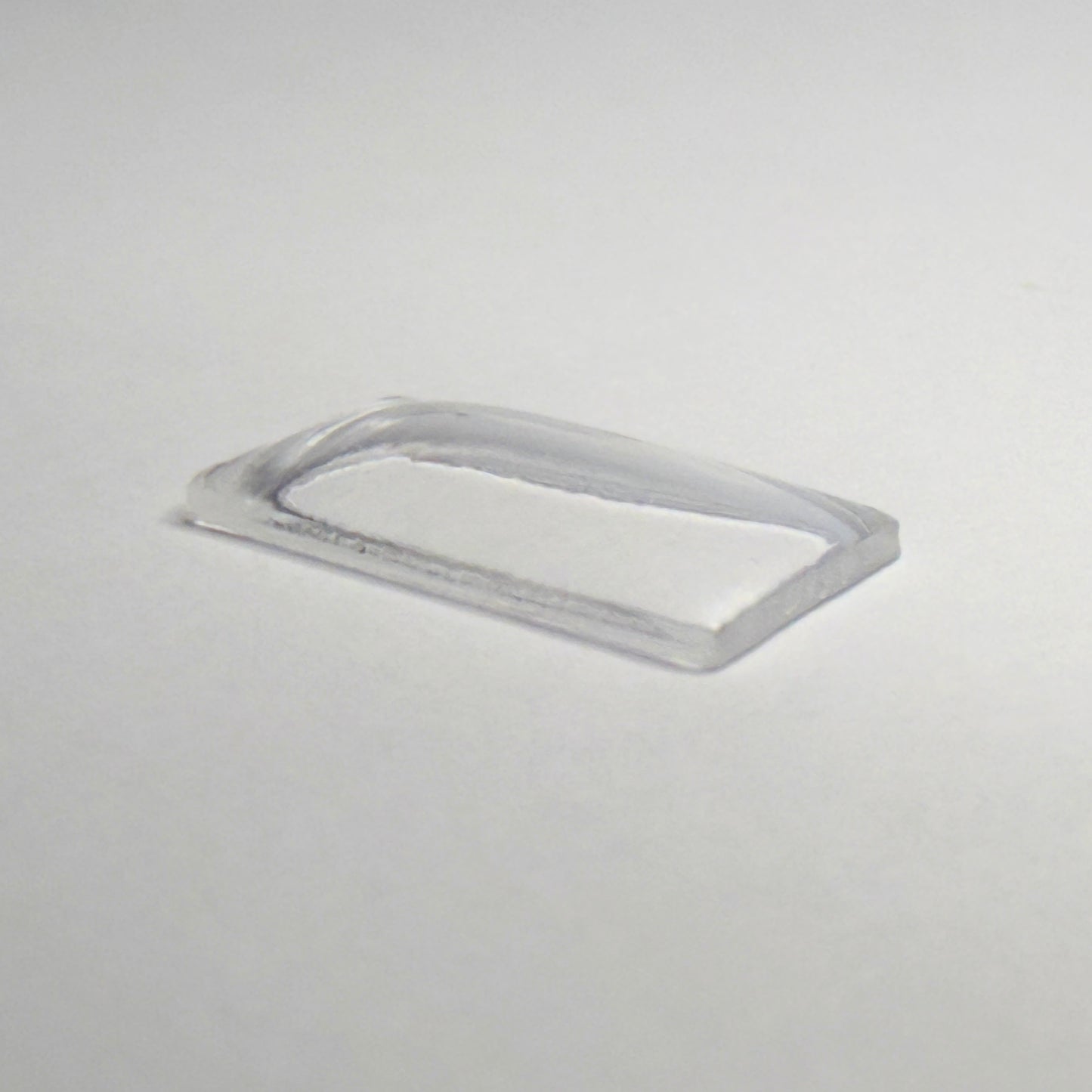 Rectangle Domed - Bottom Edges Flat - G-S Flexo Acrylic Watch Crystals - Vintage New Old Stock