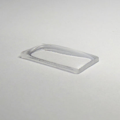 Rectangle Domed - Bottom Edges Flat - G-S Flexo Acrylic Watch Crystals - Vintage New Old Stock