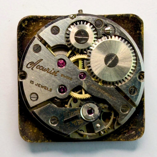 Acurist 15 Jewel Swiss Watch Movement 23.6mm – For Spares or Repair - image 1