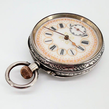 Antique Swiss 935 Silver Pocket Watch - Gédéon Thommen G.T. - Working