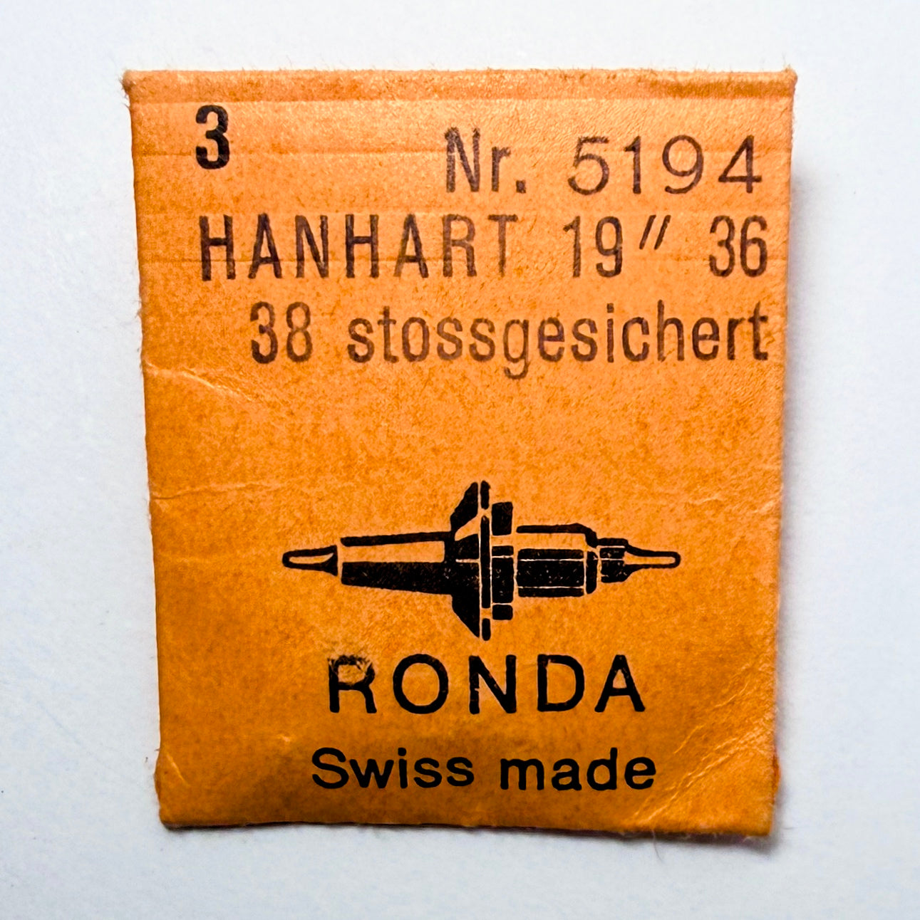 Hanhart 36 / 38 - Balance Staff - Ronda No.5194