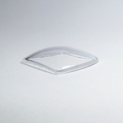 Tonneau / Barrel - Bottom Edge Curved (Both Sides) - G-S Flexo Acrylic Watch Crystals - Vintage New Old Stock