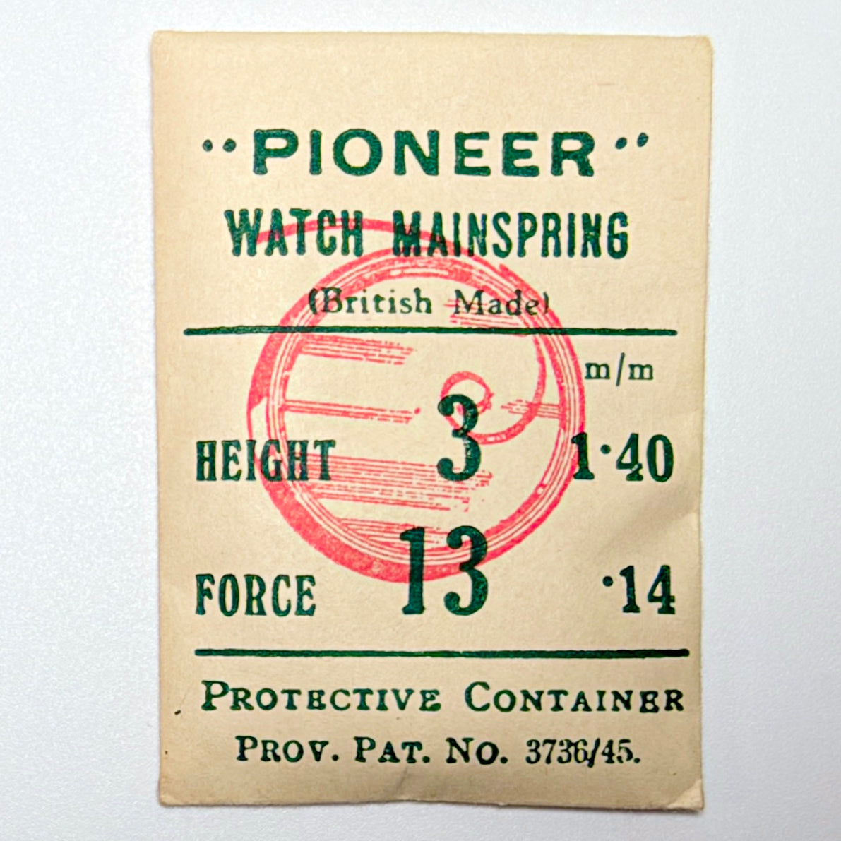 Pioneer Mainspring - H 1.4 mm × T 0.14 mm - image 1