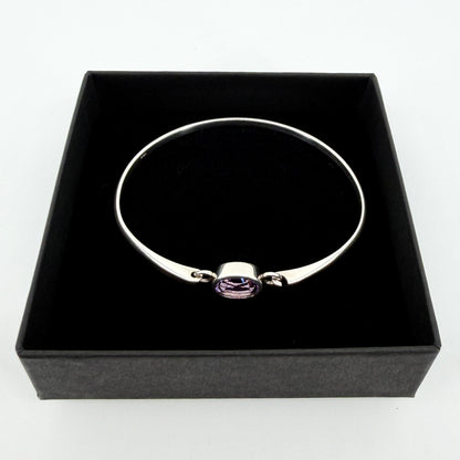 Kit Heath 925 Sterling Silver Amethyst Bangle – Edinburgh Hallmark