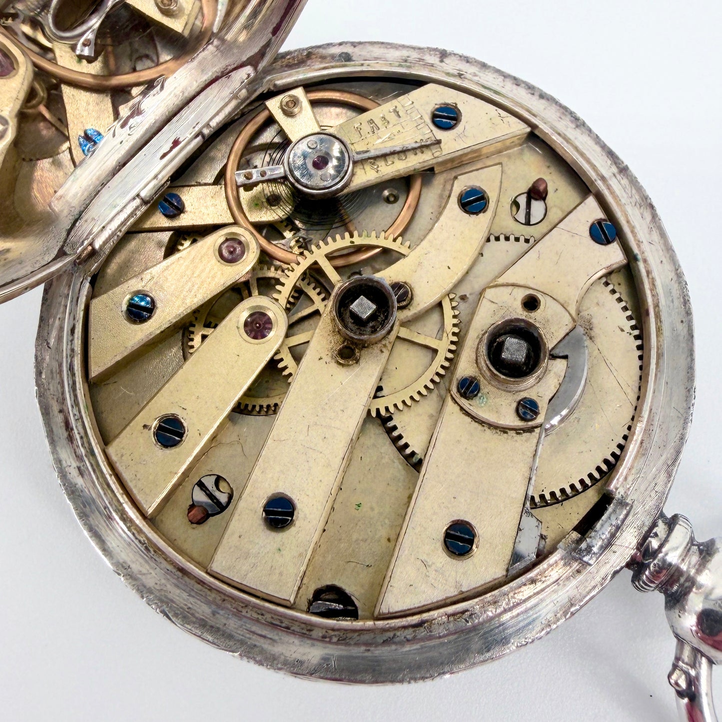 Antique Silver Pocket Watch - London 1883 Arthur Baume - Working