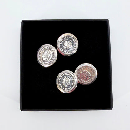 Vintage Polish Silver Fryderyk Chopin Cufflinks - Kraków