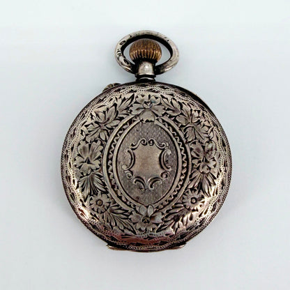 Antique Swiss 935 Silver Pocket Watch - Working Requires Repair