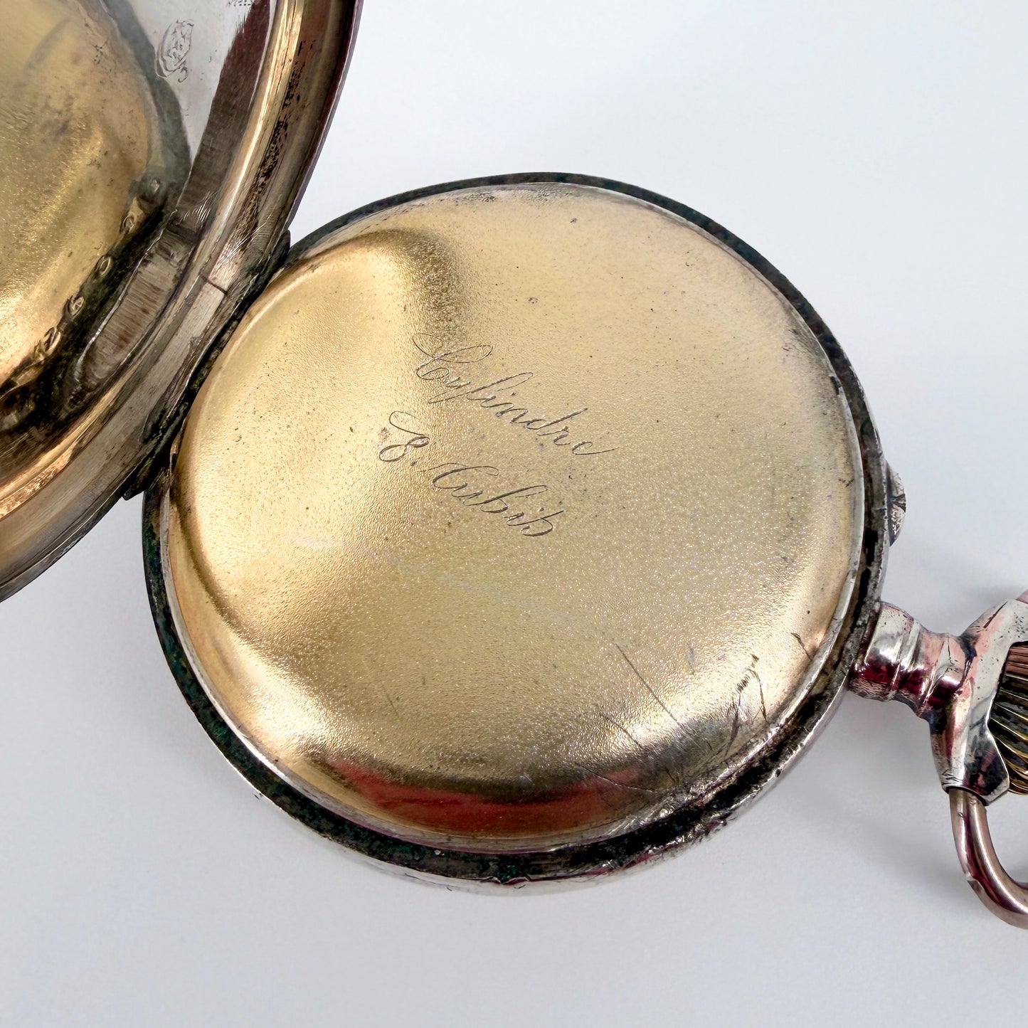 Antique Swiss / German Silver Pocket Watch -  8 Jewels - Working
