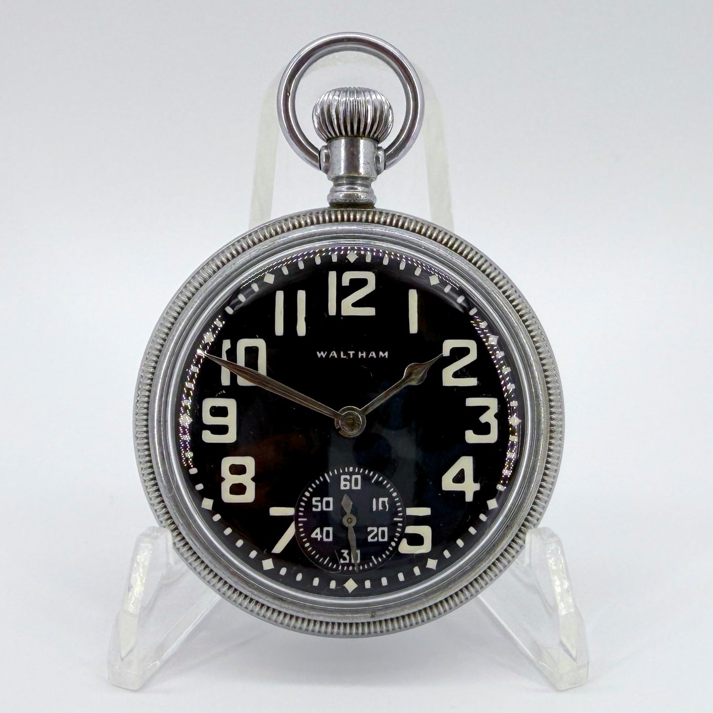 Waltham Military Pocket Watch – Model 1908 Grade 1609 – Dec 1942 - Working