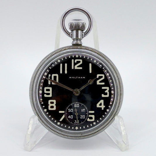 Waltham Military Pocket Watch – Model 1908 Grade 1609 – Dec 1942 - Working