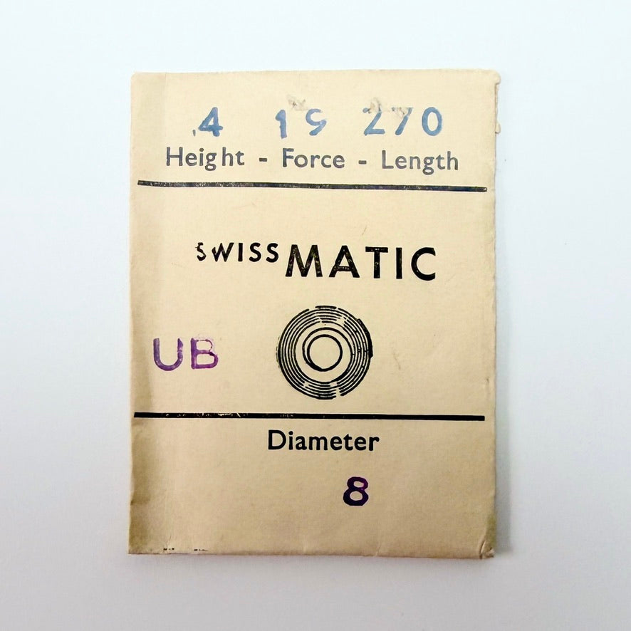 Swiss Matic Mainspring - H 1.5 × T 0.08 × L 270 × D 8 mm - image 1
