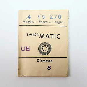 Swiss Matic Mainspring - H 1.5 × T 0.08 × L 270 × D 8 mm