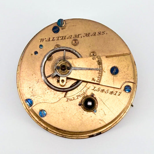Antique Waltham Pocket Watch Movement - Model 1877 c.1881 - Spares/Repair