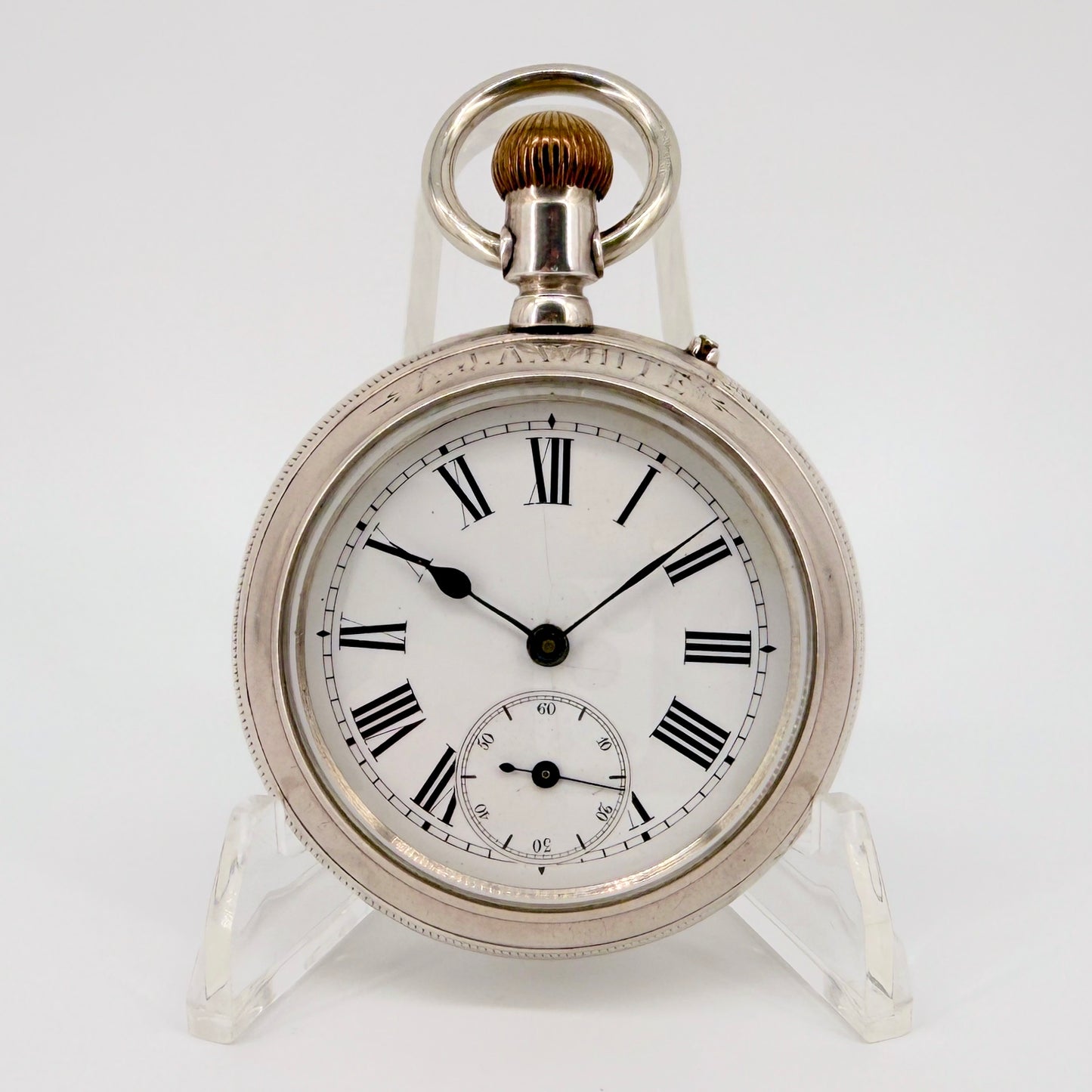 Antique Double-Sided Chronograph Pocket Watch – Working