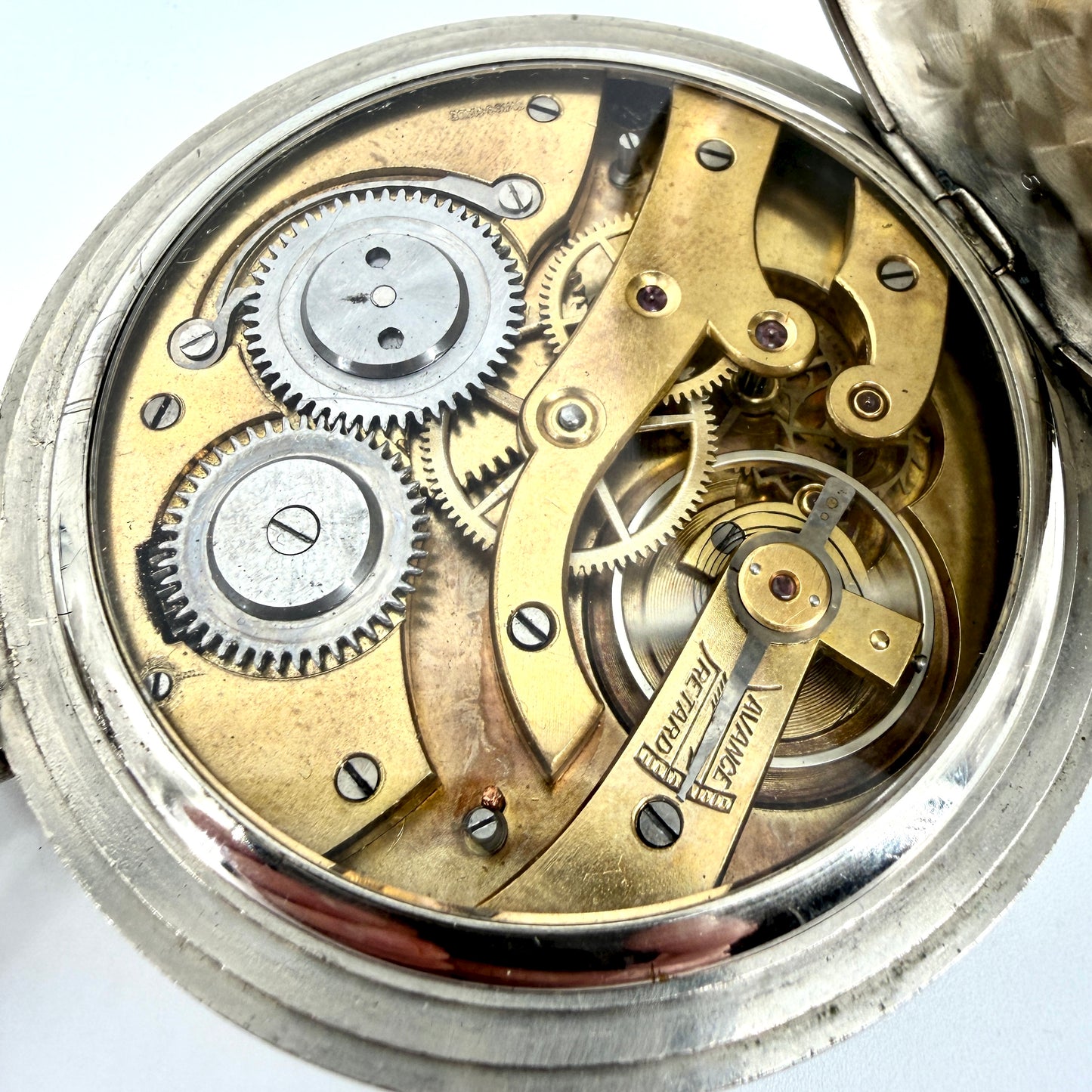 Antique Swiss Made Goliath Pocket Watch – 66mm – Working