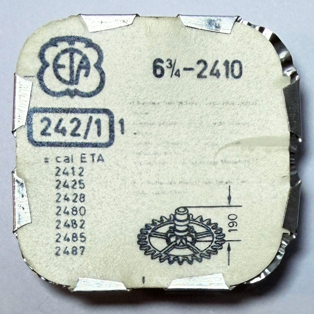 ETA 2410 - Cannon Pinion Undrilled With Driving Wheel, H 190 - 242/1