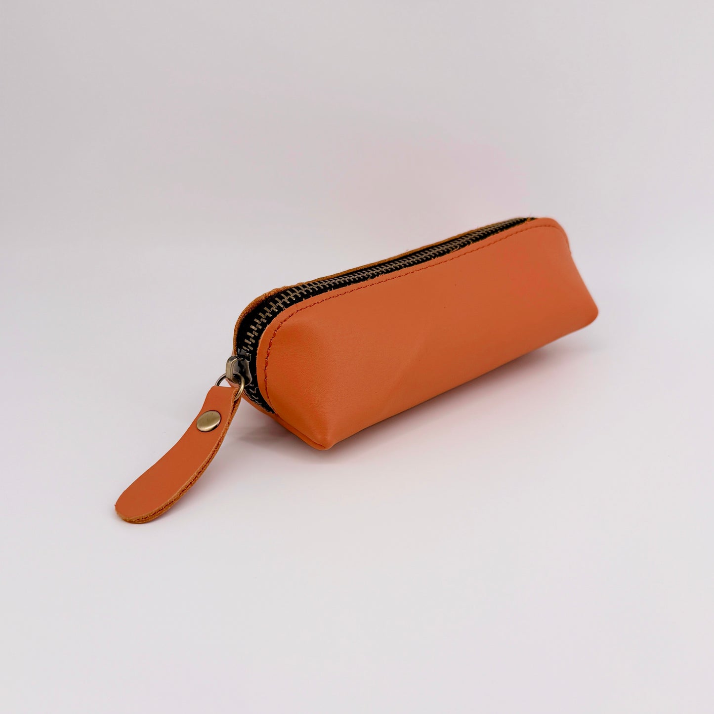 Handmade Genuine Leather Pencil Case – Zip Pouch – Choice of 3 Colours