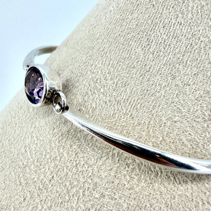 Kit Heath 925 Sterling Silver Amethyst Bangle – Edinburgh Hallmark