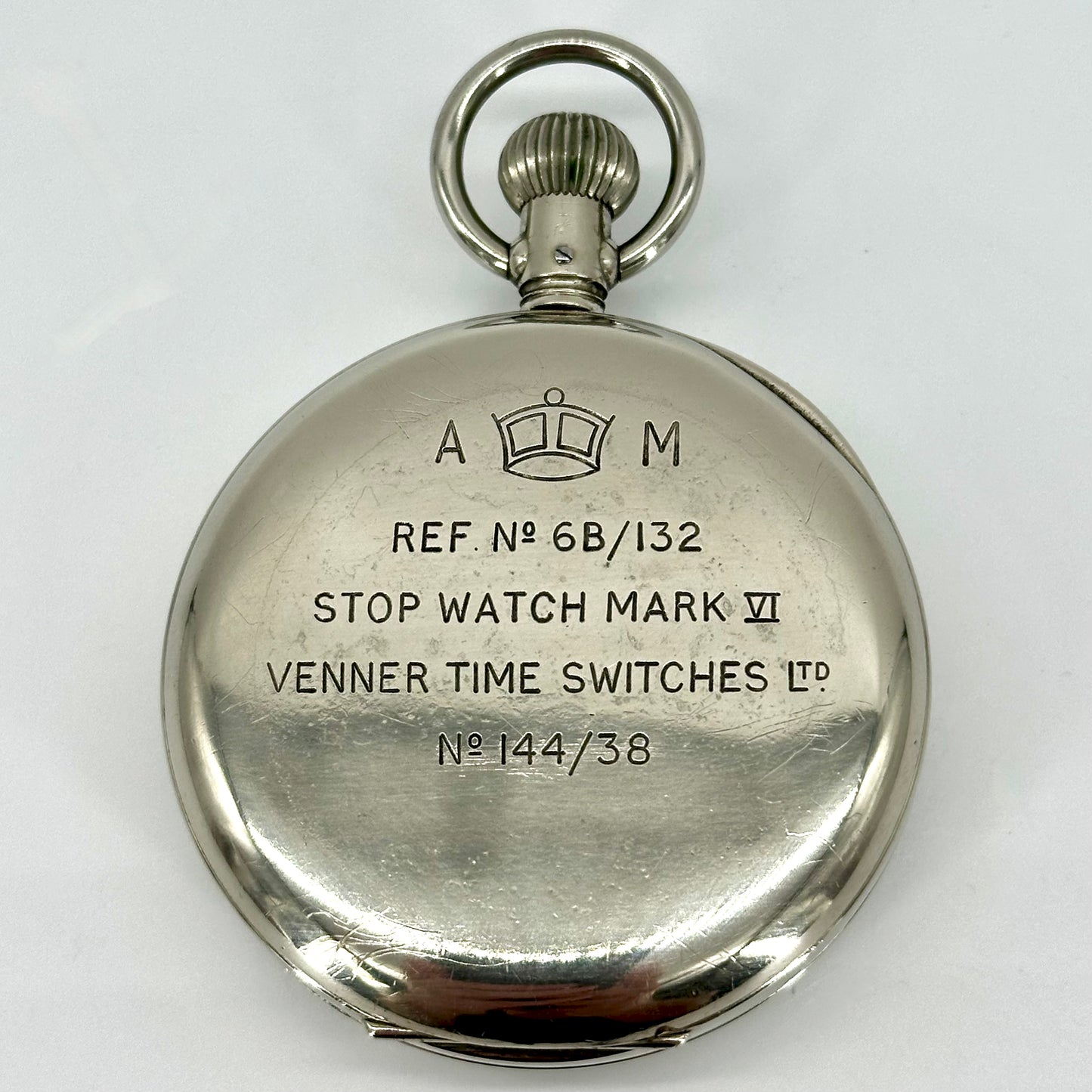 WW2 Air Ministry Venner Time Switches Stopwatch – Mark VI Ref. 6B/132, 11 Jewels, Swiss Made