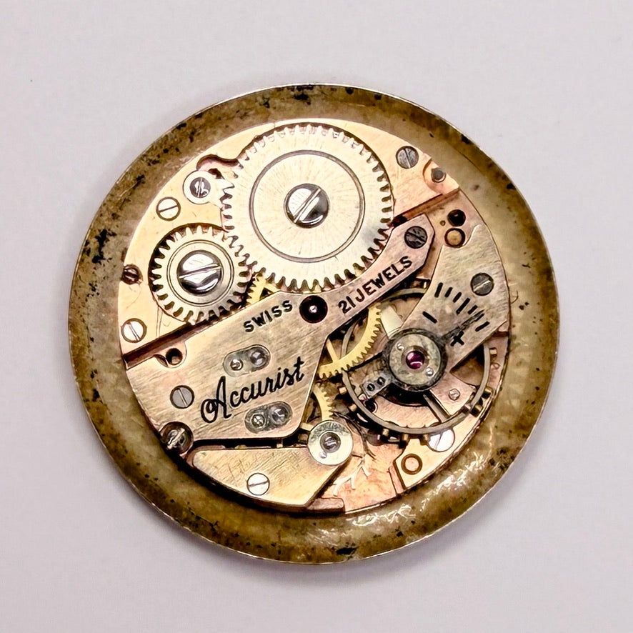 AS 1002 / 984 "Accurist" Watch Movement - Spares or Repair