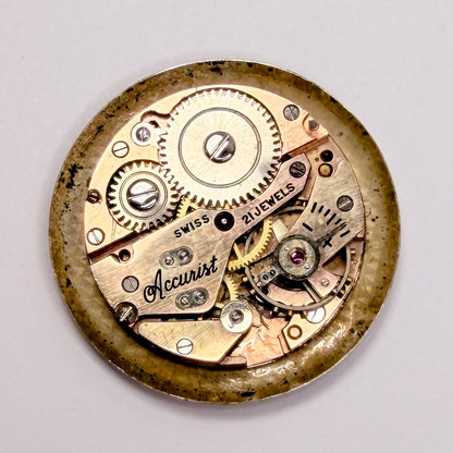 AS 1002 / 984 "Accurist" Watch Movement - Spares or Repair