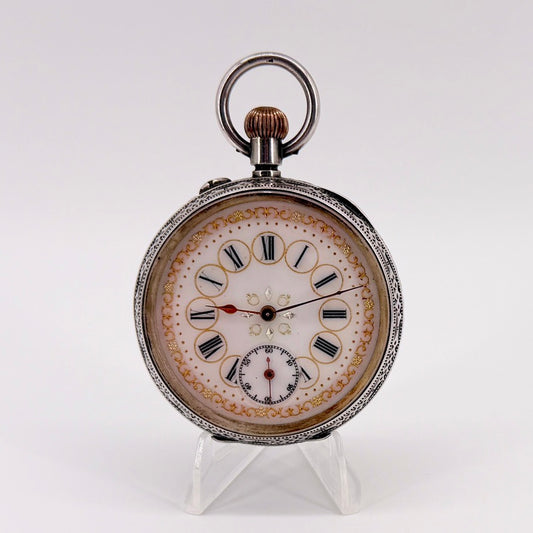 Antique Swiss 935 Silver Pocket Watch - Gédéon Thommen G.T. - Working
