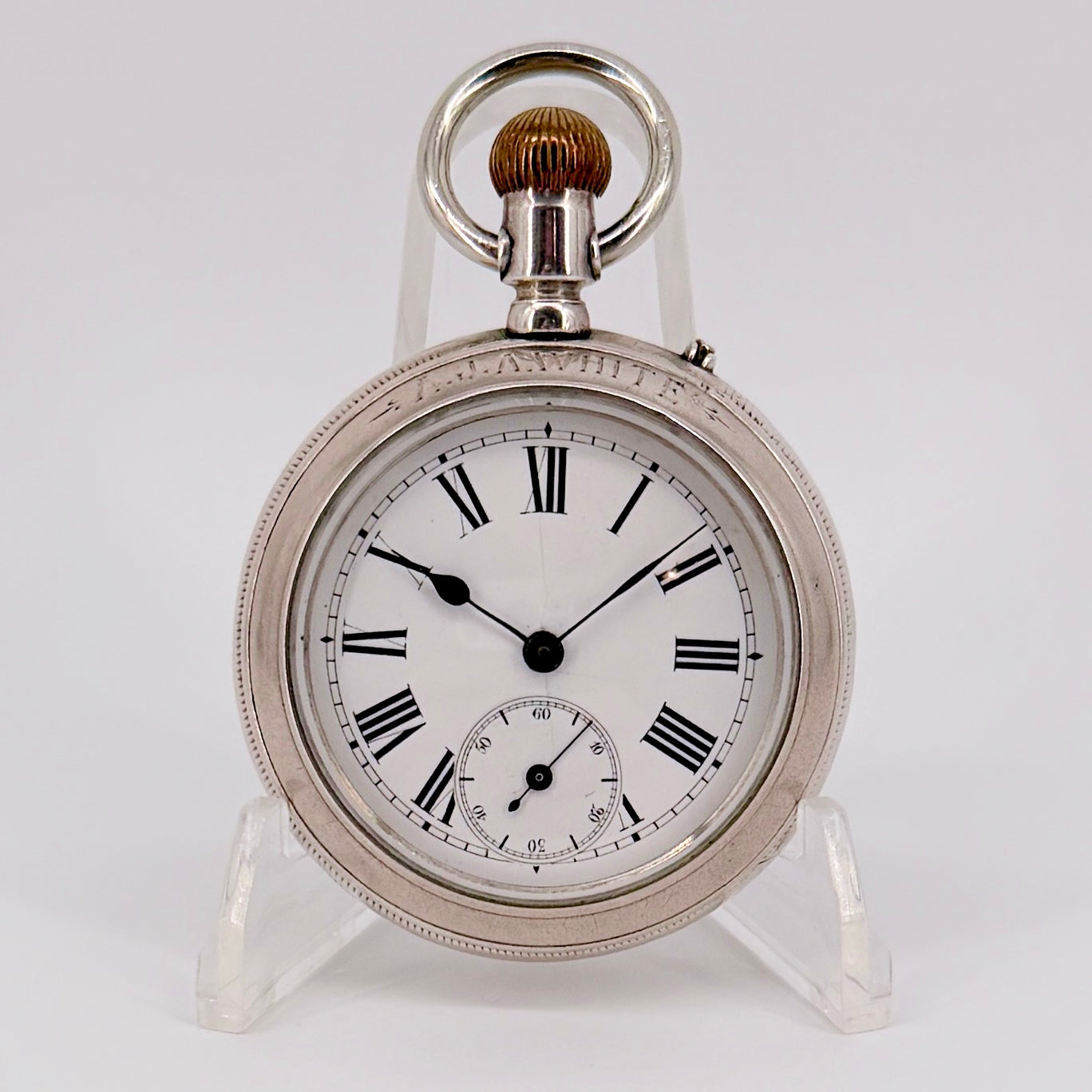 Antique Double-Sided Chronograph Pocket Watch – Working