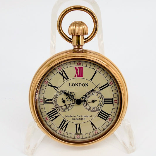 Modern Mechanical Pocket Watch with Chain – Working
