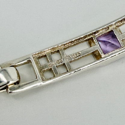 Vintage Kit Heath Sterling Silver & Amethyst Bangle – Edinburgh 1998