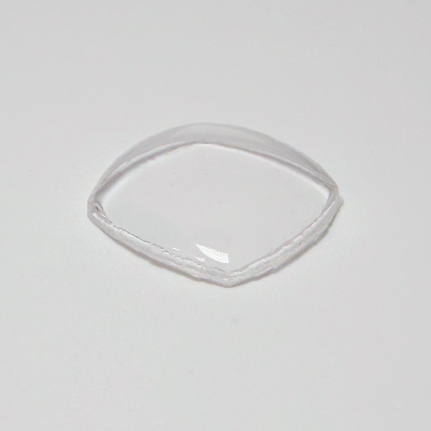 Curved Square - Bottom Edge Curved (Both Sides) - G-S Flexo Acrylic Watch Crystals - Vintage New Old Stock
