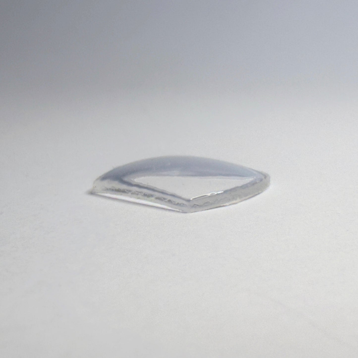 Tonneau / Barrel - Bottom Edge Curved (Both Sides) - G-S Flexo Acrylic Watch Crystals - Vintage New Old Stock