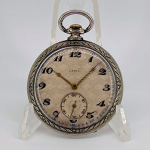 Lanco (Langendorf) Antique Swiss Pocket Watch, 25 Calibre, 49mm, Working