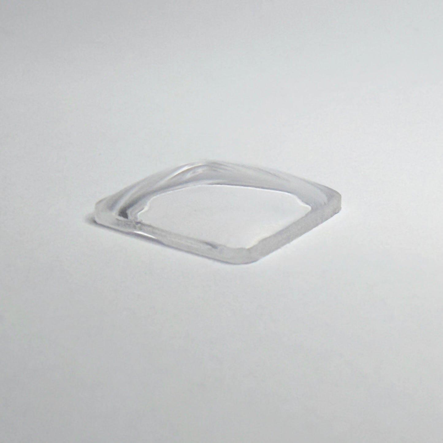 Rectangle Domed - Bottom Edges Flat - G-S Flexo Acrylic Watch Crystals - Vintage New Old Stock