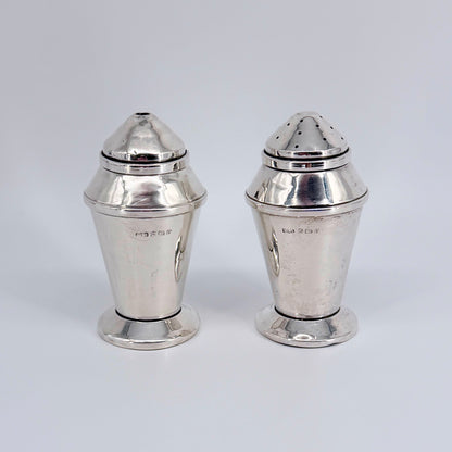 Antique Sterling Silver Salt & Pepper Pots – Birmingham 1932 – A. L. Davenport