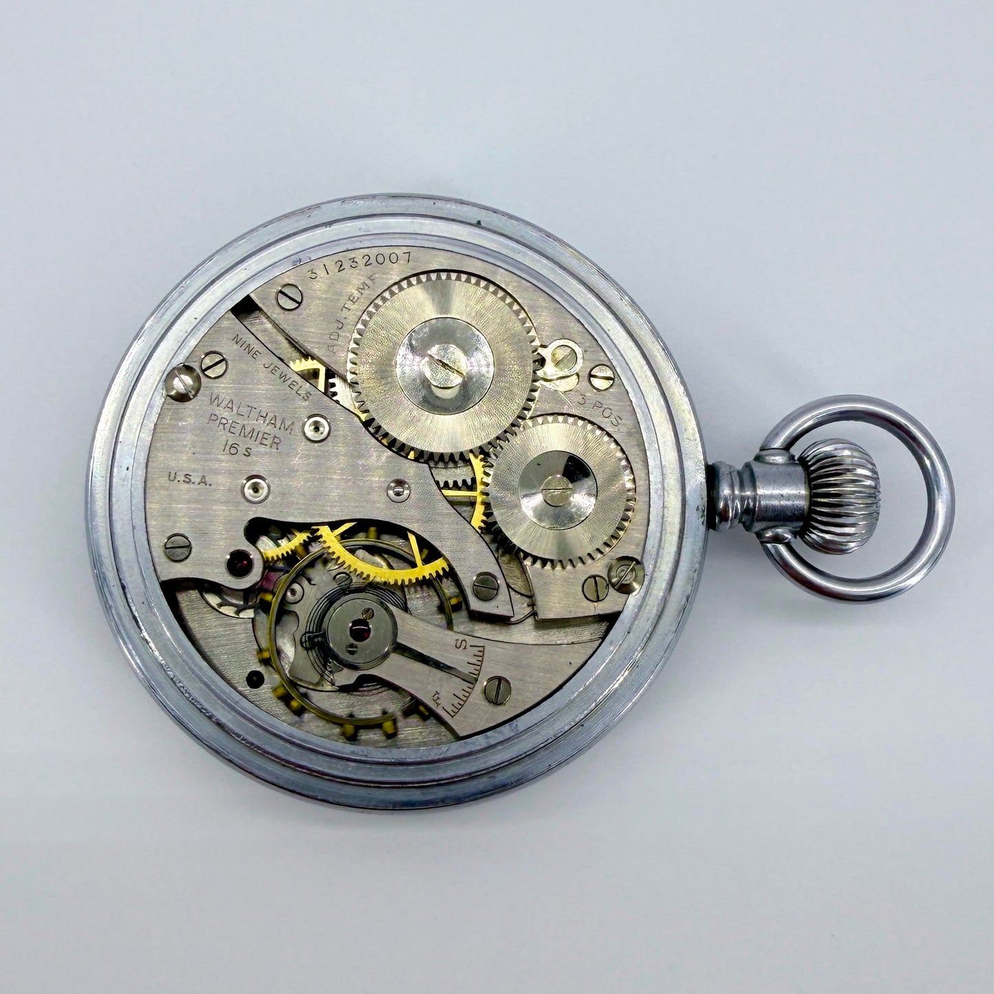 Waltham Military Pocket Watch – Model 1908 Grade 1609 – Dec 1942 - Working