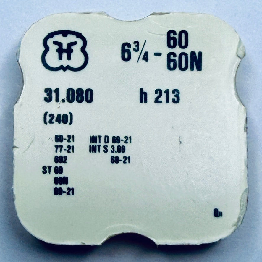 FHF 60 / 60N – Cannon Pinion Height 2.13mm (31.080 / 240)