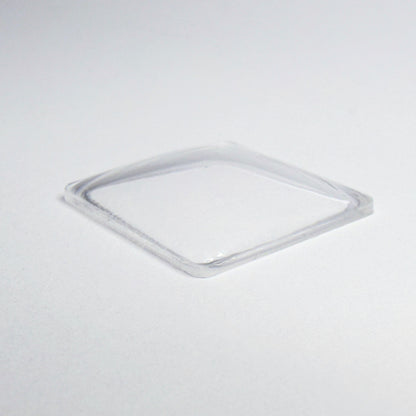 Rectangle Domed - Bottom Edges Flat - G-S Flexo Acrylic Watch Crystals - Vintage New Old Stock