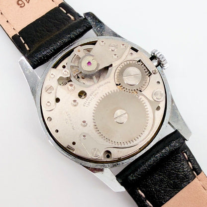 Lucerne Manual Wind Wristwatch - Black Dial - c.1970s - Working