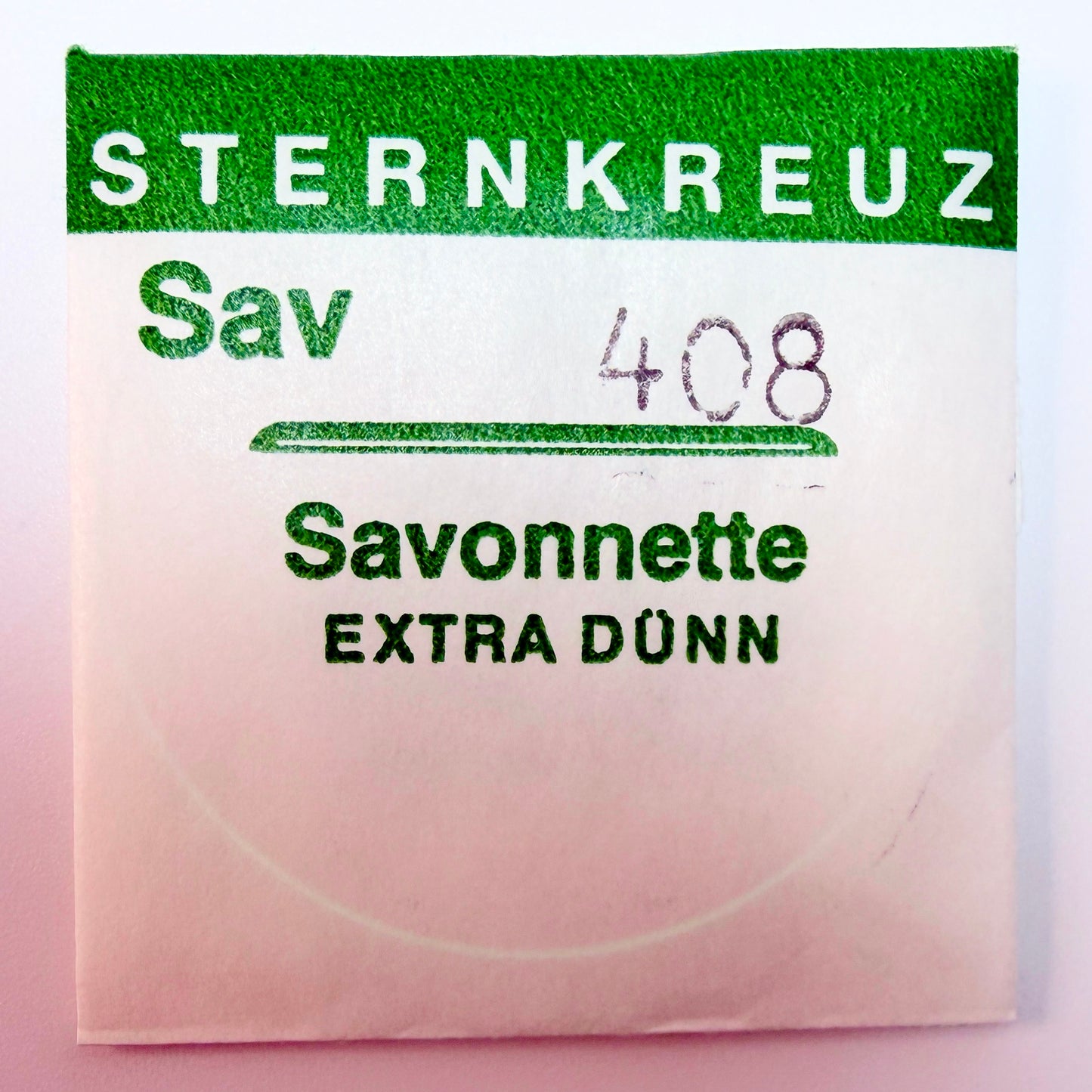 Sternkreuz Savonnette Extra Thin Hunter Pocket Watch Crystals (Acrylic, Low Dome)