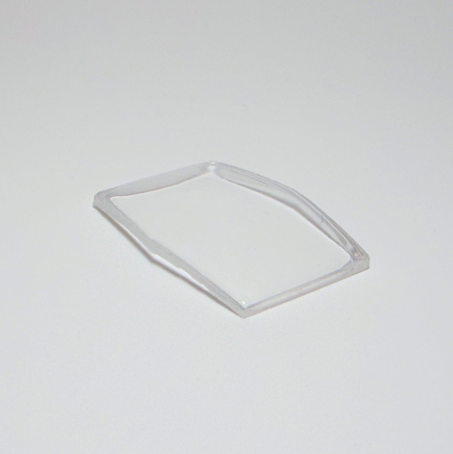 Hexagon - Bottom Edge Curved (Long Sides) - G-S Flexo Acrylic Watch Crystals - Vintage New Old Stock