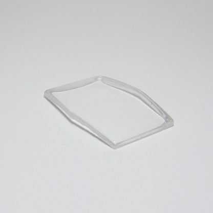 Hexagon - Bottom Edge Curved (Long Sides) - G-S Flexo Acrylic Watch Crystals - Vintage New Old Stock