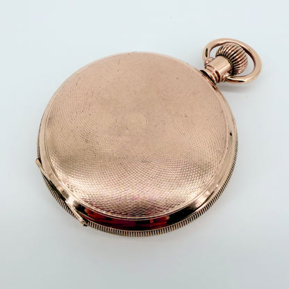 Antique Elgin Full Hunter Pocket Watch 1928 – Keystone Gold Filled Case – Working