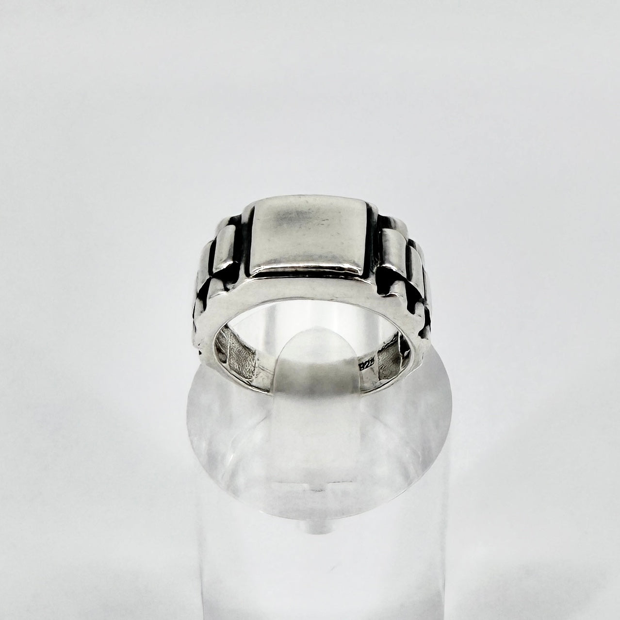 Vintage Sterling Silver Signet Ring 925 UK Size M½