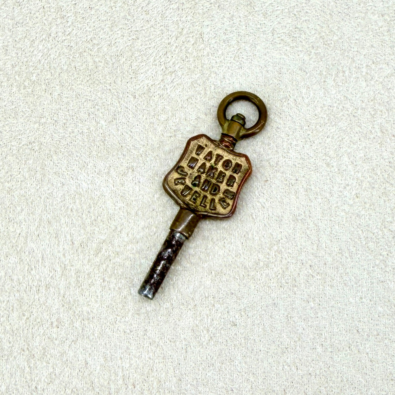Antique Advertising Pocket Watch Winding Key – G T Robinson – 1.6mm