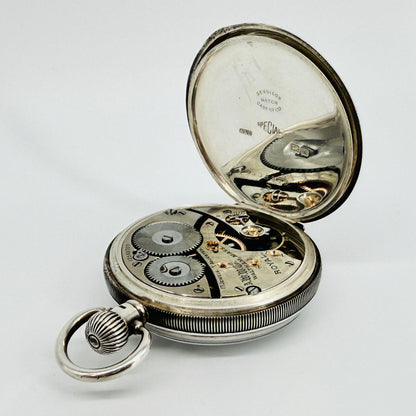 Antique Waltham "Royal" Pocket Watch - 1903 Movement - 1925 Silver Dennison Case - Working