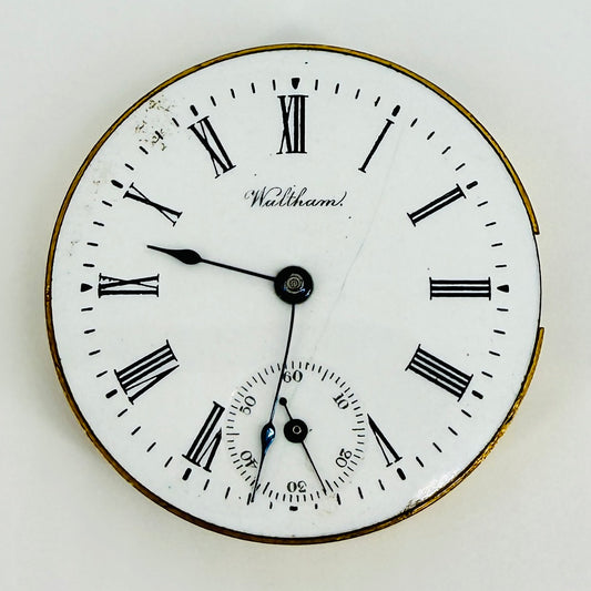 Antique Waltham Pocket Watch Movement - Seaside Grade 0s Model 1891 – Spares / Repair