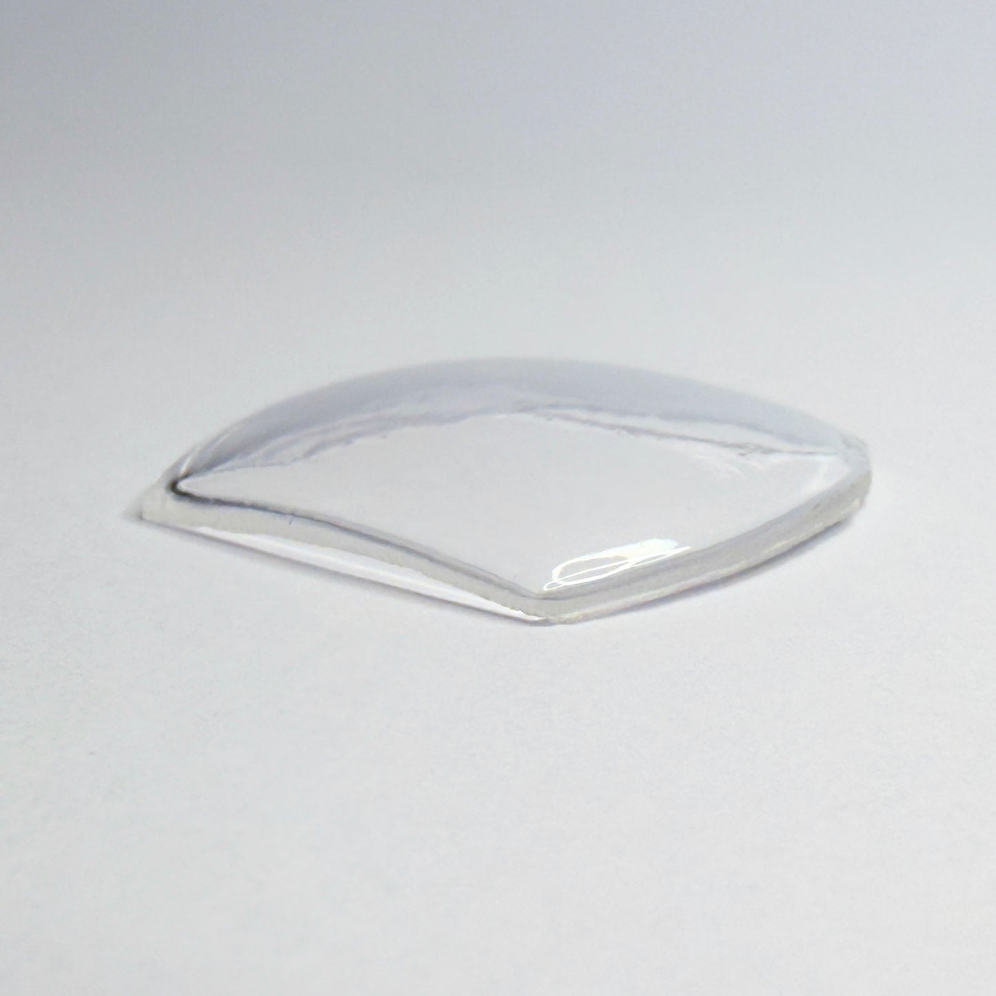 Tonneau / Barrel - Bottom Edge Curved (Both Sides) - G-S Flexo Acrylic Watch Crystals - Vintage New Old Stock