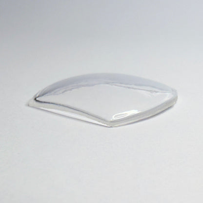 Tonneau / Barrel - Bottom Edge Curved (Both Sides) - G-S Flexo Acrylic Watch Crystals - Vintage New Old Stock