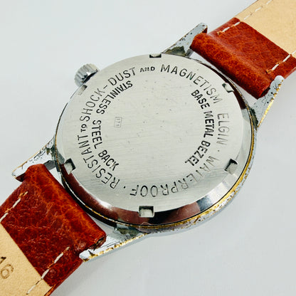 Vintage Elgin Sportsman Wristwatch - 17 Jewels Swiss Made 1960s - Working