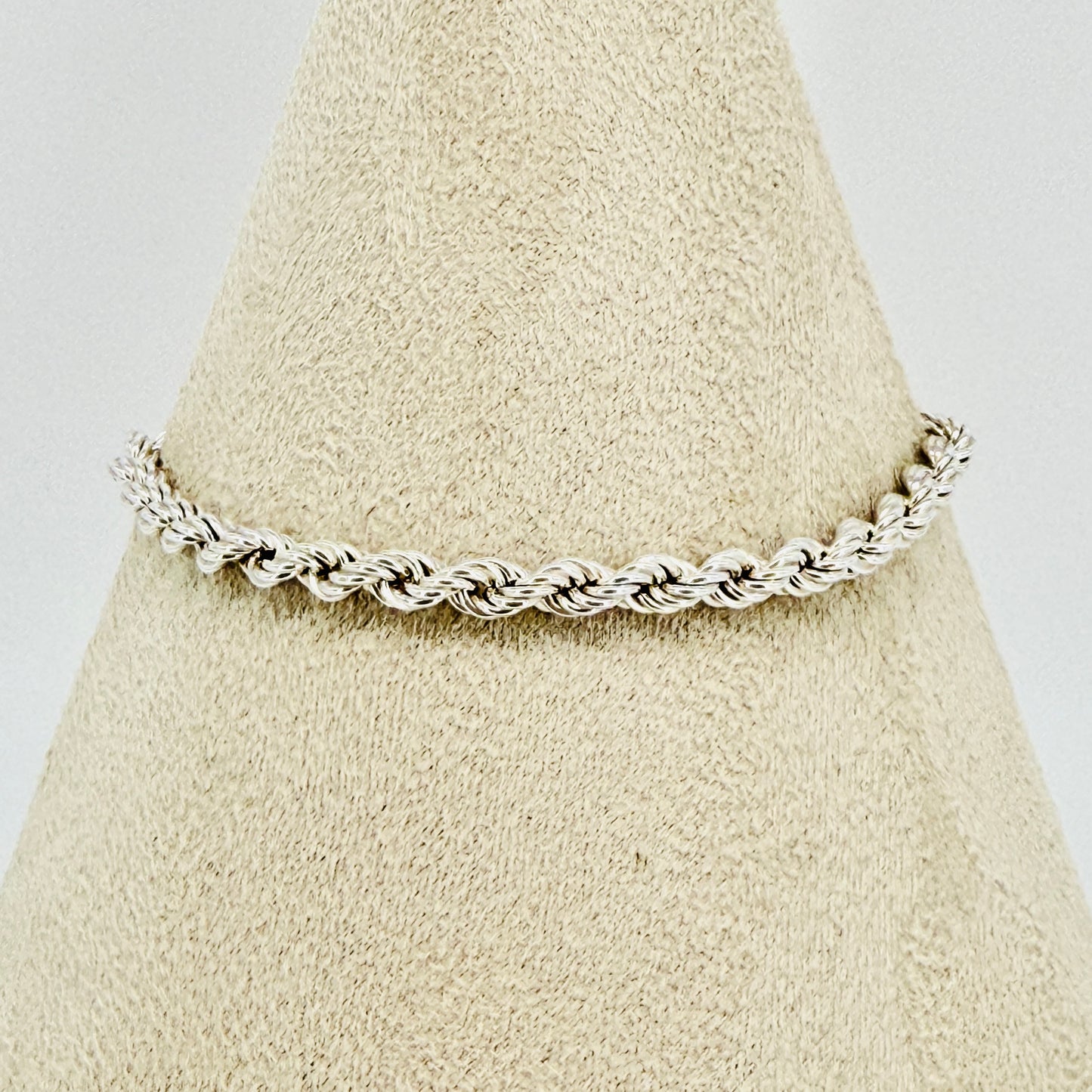 Brand New 925 Sterling Silver Rope Chain Bracelet